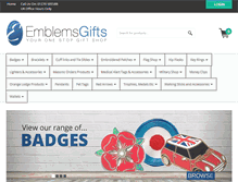 Tablet Screenshot of emblems-gifts.co.uk